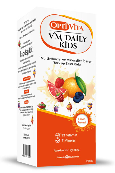 Vm Daily Kids Çocuklar İçin Multivitamin Çocuk Şurubu 150 Ml - 1