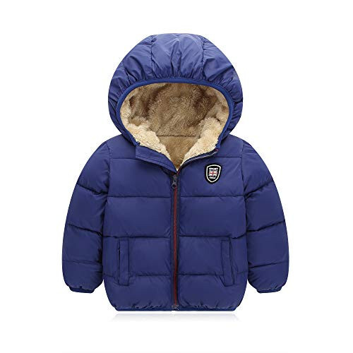 Vmterliya Winter Coats for Toddler Kids Infants Baby Boys Girls Light Puffer Warm Thick Hooded Down Jacket for 2-7 Years - 1