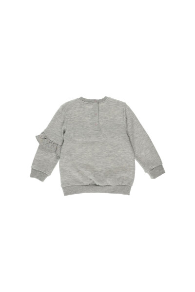 Volan Detaylı Kız Bebek Sweatshirt - 8