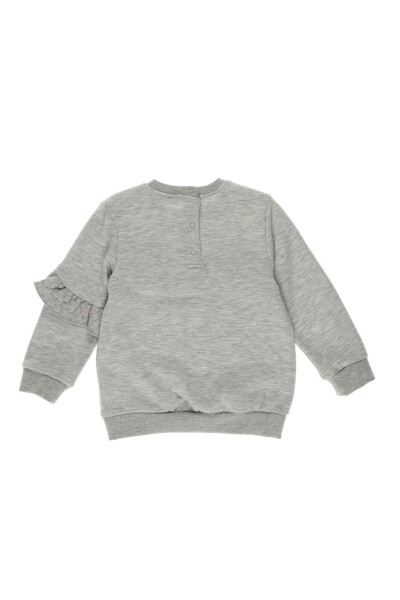 Volan Detaylı Kız Bebek Sweatshirt - 2