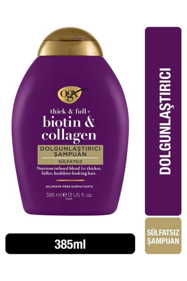 Volumizing Biotin & Collagen Sulfate-Free Shampoo 385 ml - 1