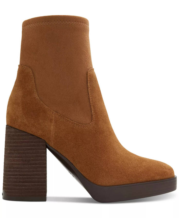 Voss Pull-On Dress Ankle Booties Dark Brown - 2