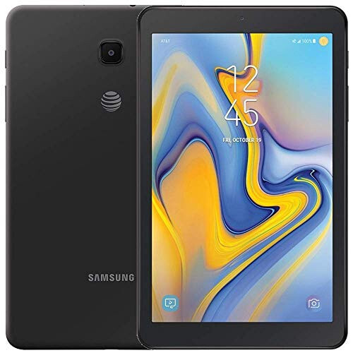 Восстановленный Samsung Galaxy Tab A 8.0 (32 ГБ, 2 ГБ, Wi-Fi + сотовая связь) 4G LTE планшет, GPS, GSM AT&T разблокированный (T-Mobile, Metro, Cricket, Straight Talk) гарантия США SM-T387A (черный, 64 ГБ SD-пакет) - 1