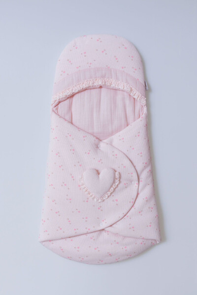 Waffle Girl Spring Collection 100% Cotton Pink Swaddle - Baby Wrap - 1