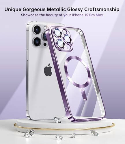 Waldeng iPhone 15 Pro Max Case, Integrated Camera Lens Protection - 3