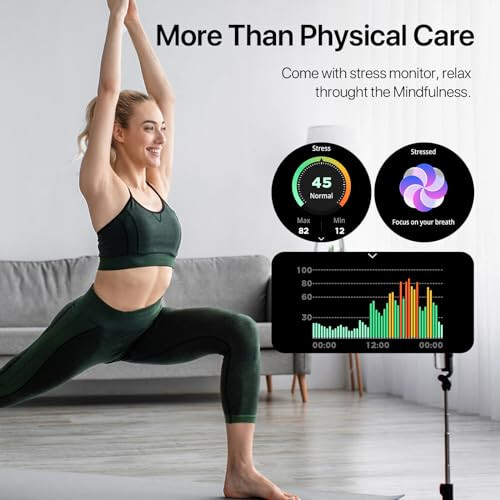 WalkerFit Slim Akıllı Saatler - Yuvarlak Akıllı Saat Yap/Yanıt Su Geçirmez Fitness Saati Pedometre, Kan Basıncı Kalp Atış Hızı Monitörü ile (Siyah, Evrensel, 128 MB, Siyah) - 6