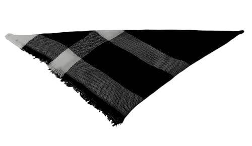 Wander Agio Womens Warm Long Shawl Winter Wraps Large Scarves Knit Cashmere Feel Plaid Triangle Scarf - 3