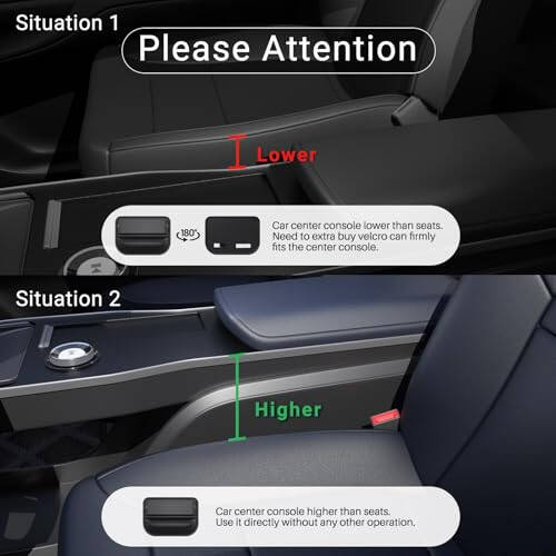 Wanfuder Car Seat Gap Filler Leather Car Box Seat Organizer and Storage Automotive Accessories with Pockets- Front Seats Car Adjustable Gap Filler for Phones, Glasses, Keys, Cards 1 Pack - 2