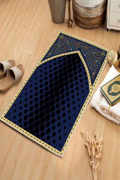 Washable, non-slip base, thin prayer rug. Ideal for outdoor use. - 1