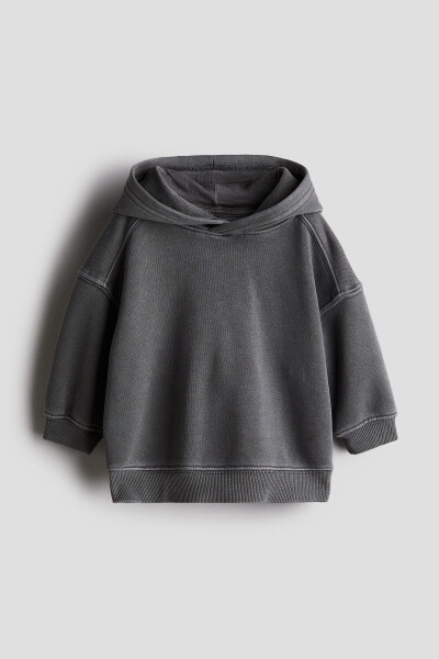 Washed look hooded top - 1