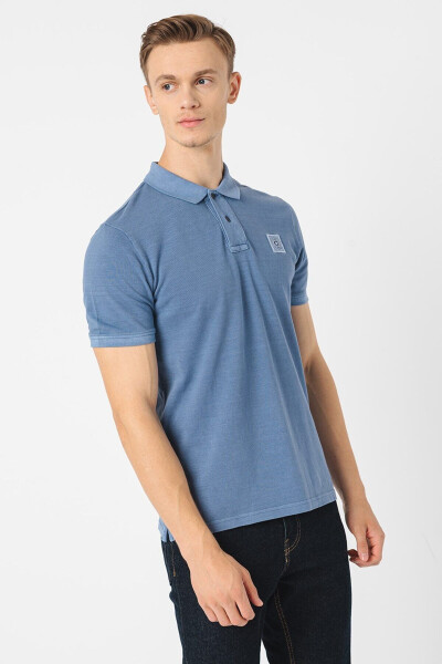 Washed Men's Slim Fit Polo T-Shirt - 10