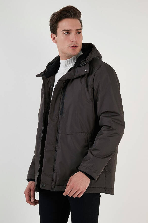 Water-Repellent Cold-Resistant Slim Fit Hooded Jacket 5762020 - 11