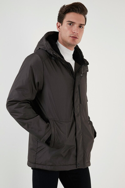 Water-Repellent Cold-Resistant Slim Fit Hooded Jacket 5762020 - 14