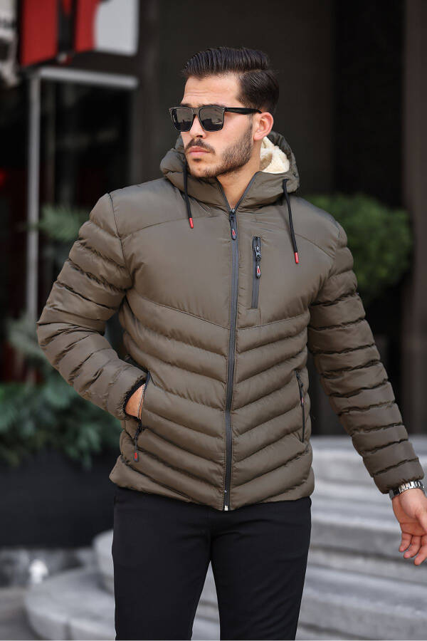 Waterproof and Windproof Fur Lined Winter Puffer Jacket for Men - 3