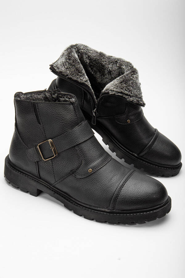 Waterproof Fur-lined Guaranteed Unisex Winter Zipper Boots with Sturdy Sole - 1