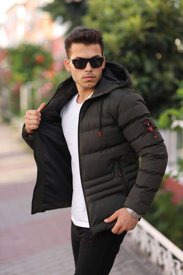 Waterproof & Windproof Men's Hooded Winter Puffer Jacket - 13