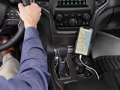 WeatherTech CupFone - Adjustable, Universal Cup Holder Phone Mount Accessory for Car - Compatible with iPhone & Other Smartphones - Open Access Design for Cell Phone Charging - 2