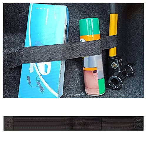 wedfish Elastic Car Trunk Organizer Straps with Hook and Loop Tape+2 