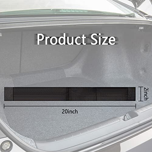 wedfish Elastic Car Trunk Organizer Straps with Hook and Loop Tape+2 