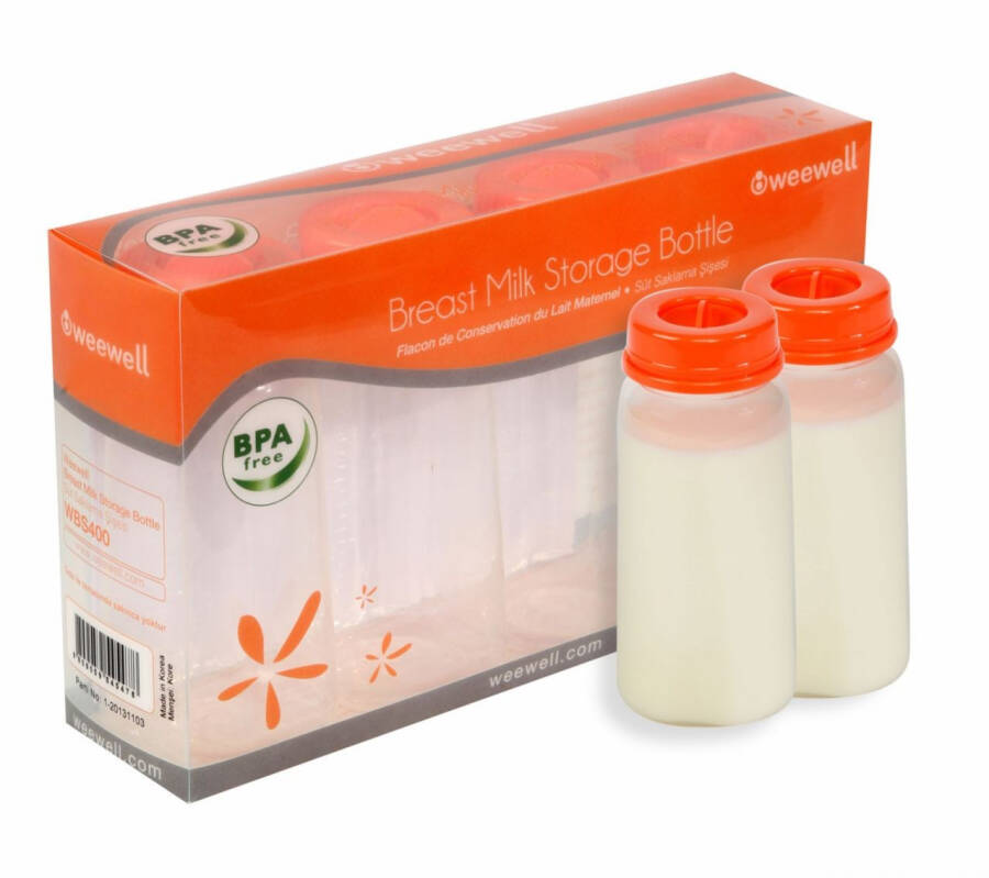 Weewell Milk Storage Bottle 4 Pack - WBS400 - 3