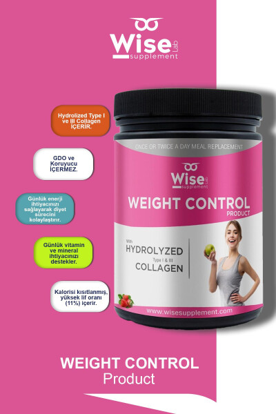 Weight Control Hydrolyzed Type 1-3 Collagen Strawberry Flavored 651 Gr - 2