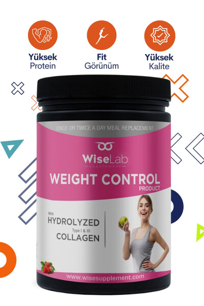 Weight Control Hydrolyzed Type 1-3 Collagen Strawberry Flavored 651 Gr - 1