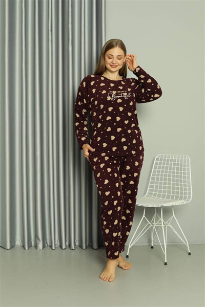 Welsoft Polar Kadın Büyük Beden Pijama Takımı 808041 - 1