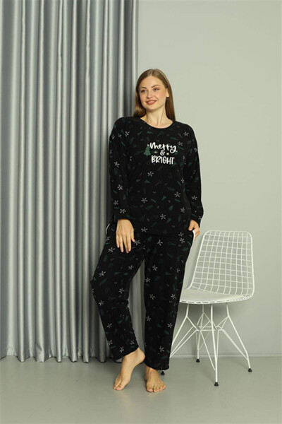 Welsoft Polar Kadın Büyük Beden Pijama Takımı 808043 - 3