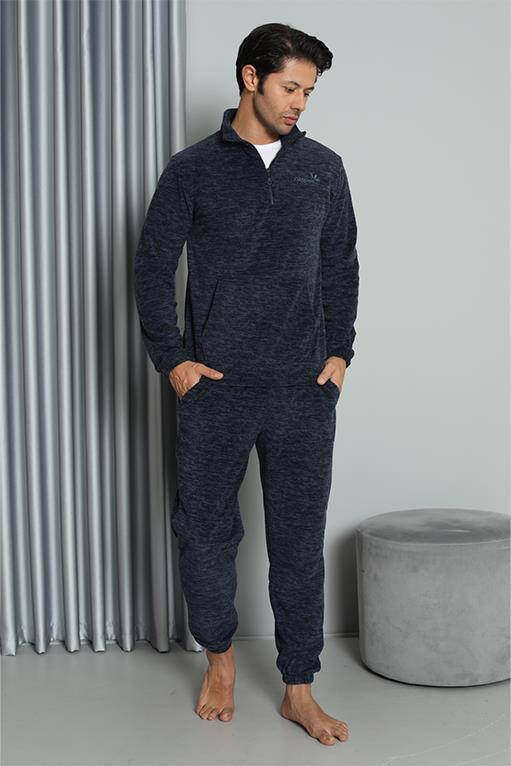 WelSoft Polar Zippered Men's Pajama Set 6839 - 3