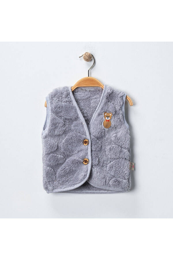 Wersoft Bear Embroidered Baby Vest - 1