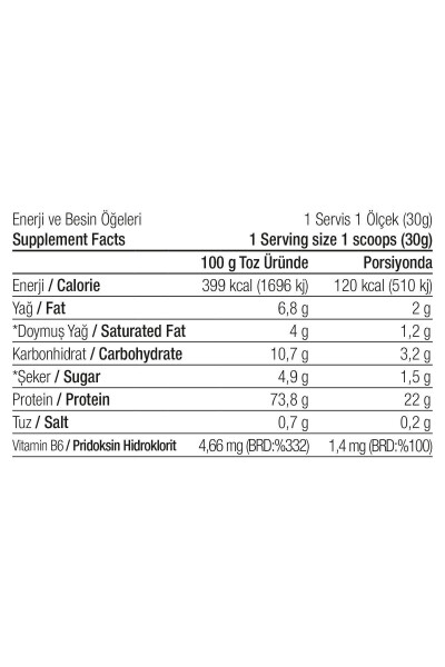 Whey Protein Powder 540 g 18 Servings Banana Flavor - 2