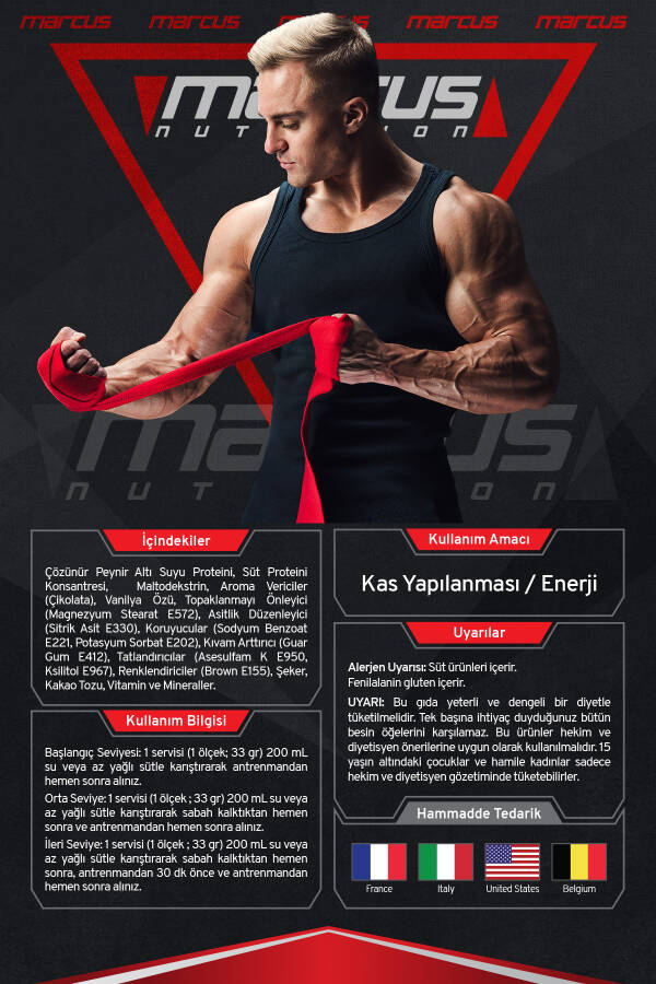 Whey Protein Tozu X Serisi 561 G (ÇİKOLATA AROMALI) - 5