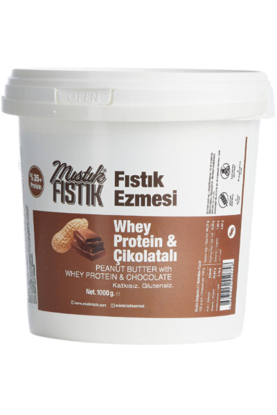 Whey Proteinli Fıstık Ezmesi Çikolata Aromalı 1 KG - 2