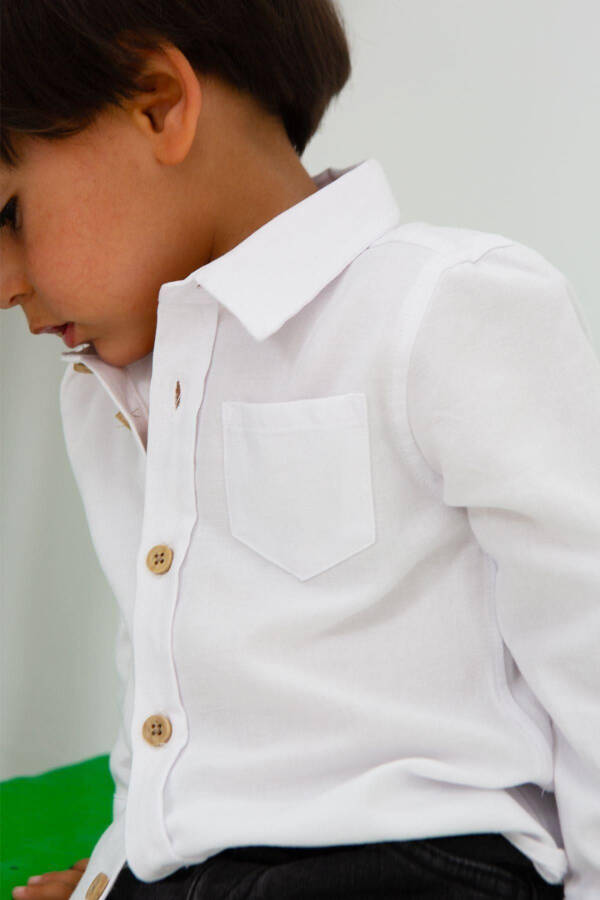 White Baby Boy Shirt - 2