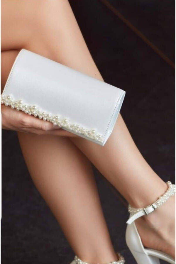 White Bridal Clutch for Women - 1