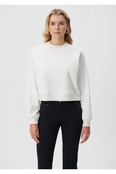 White Crew Neck Sweatshirt 1S10005-70057 - 17