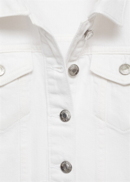 White denim jacket with pockets - 11