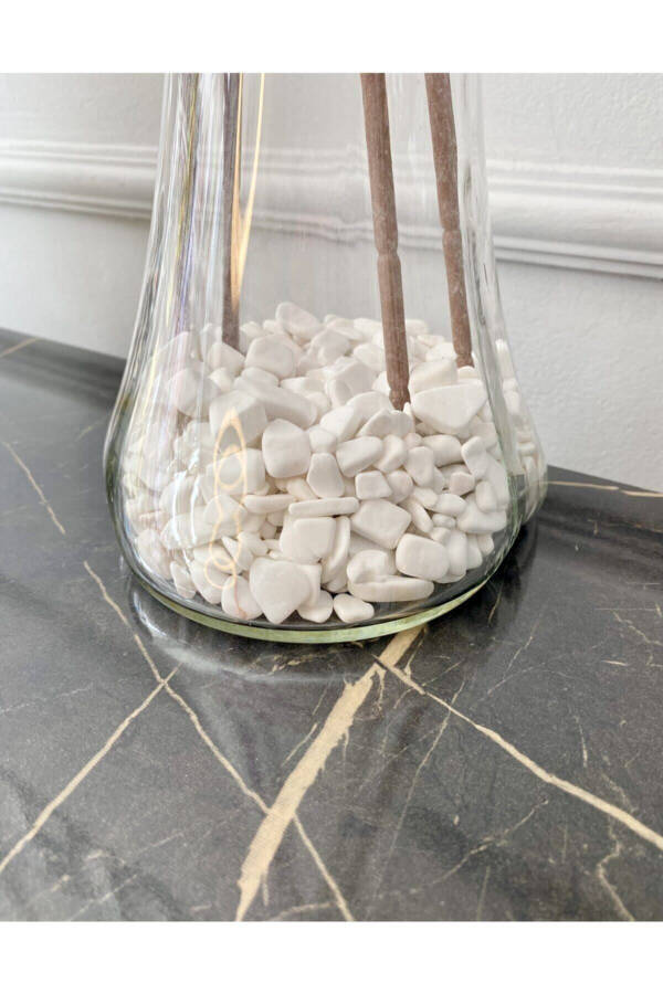 White Dolomite Stone 1 Kg 1-3 Cm Vase Bottom Stone Decorative Aquarium Garden Ornamental Stones Pot Stone - 3