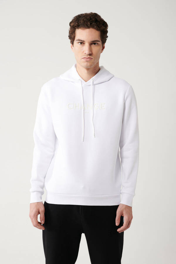 White Hooded Sweatshirt - 3