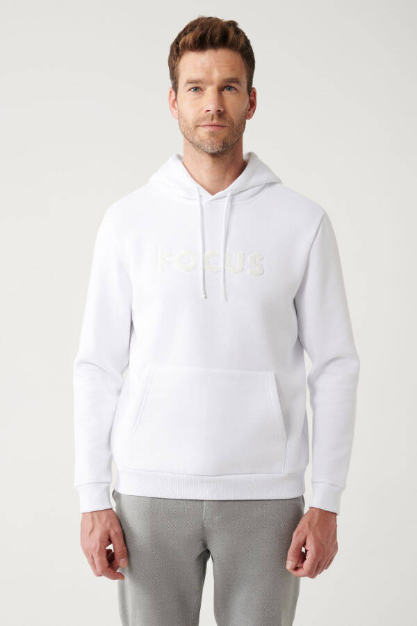 White Hooded Sweatshirt - 3