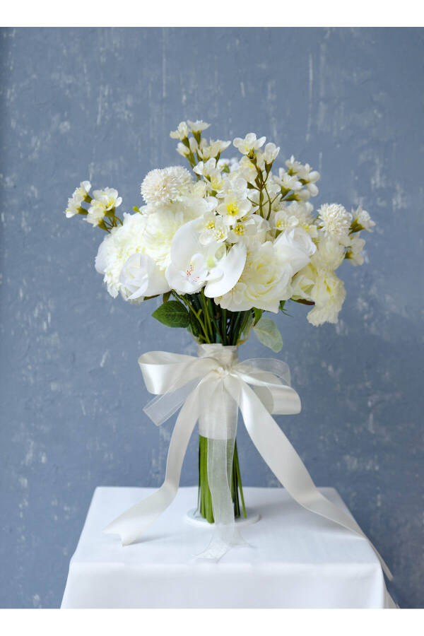 White Imperial Premium Bridal Flower - 2