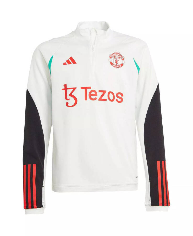 White Manchester United 2023/24 Training AEROREADY Quarter-Zip Top - 4