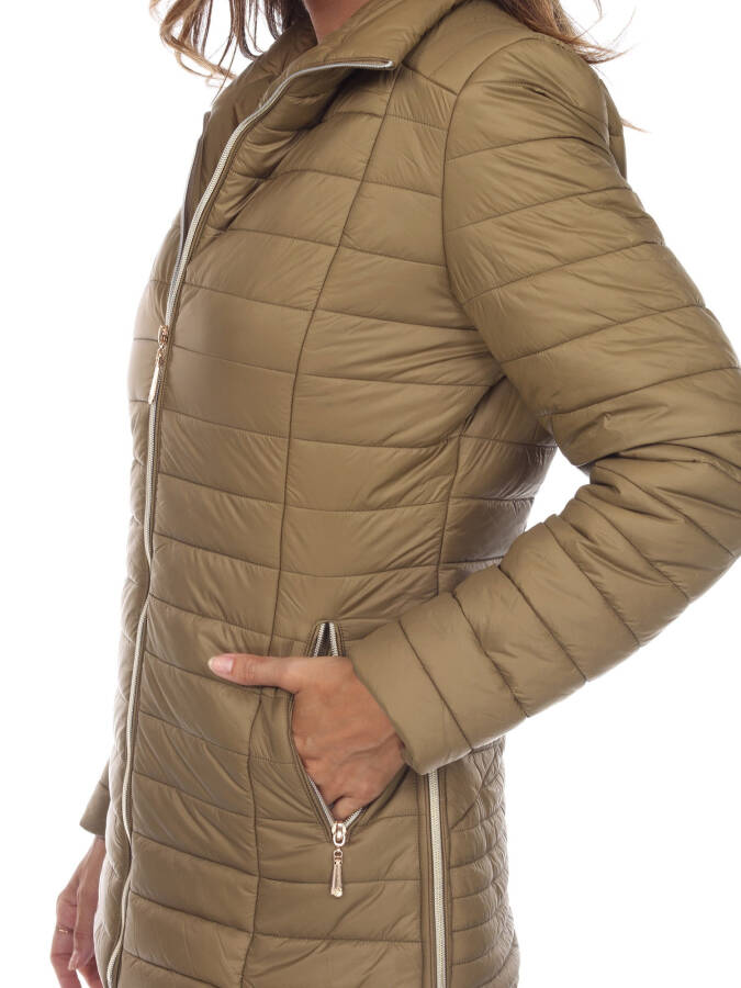 White Mark Women's Zip Up Puffer Coat - 9