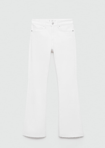 White mid-rise flare jeans - 3