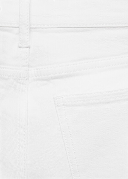 White mid-rise flare jeans - 10