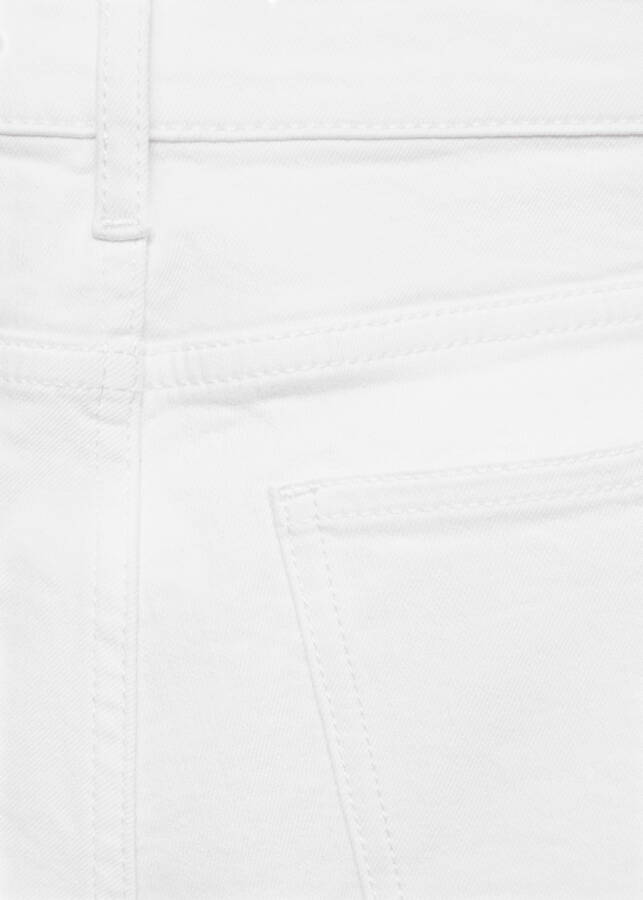 White mid-rise flare jeans - 10