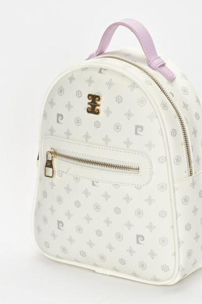 White Monogram Women's Backpack 05PO22Y1541 - 4