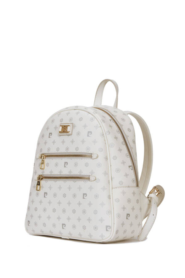 White Monogram Women's Backpack 05PO22Y1577 - 3