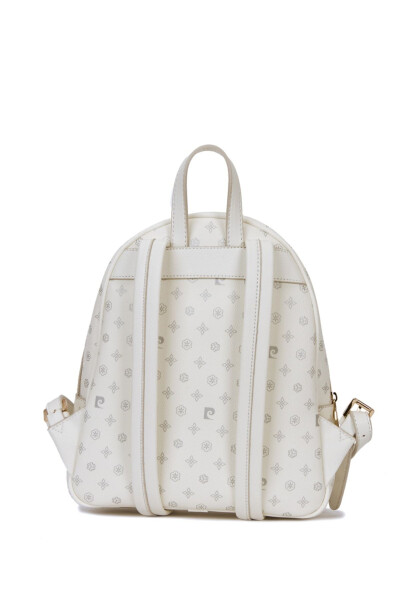 White Monogram Women's Backpack 05PO22Y1577 - 6