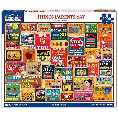 White Mountain - Things Parents Say, 1000 Piece Jigsaw Puzzle - 2